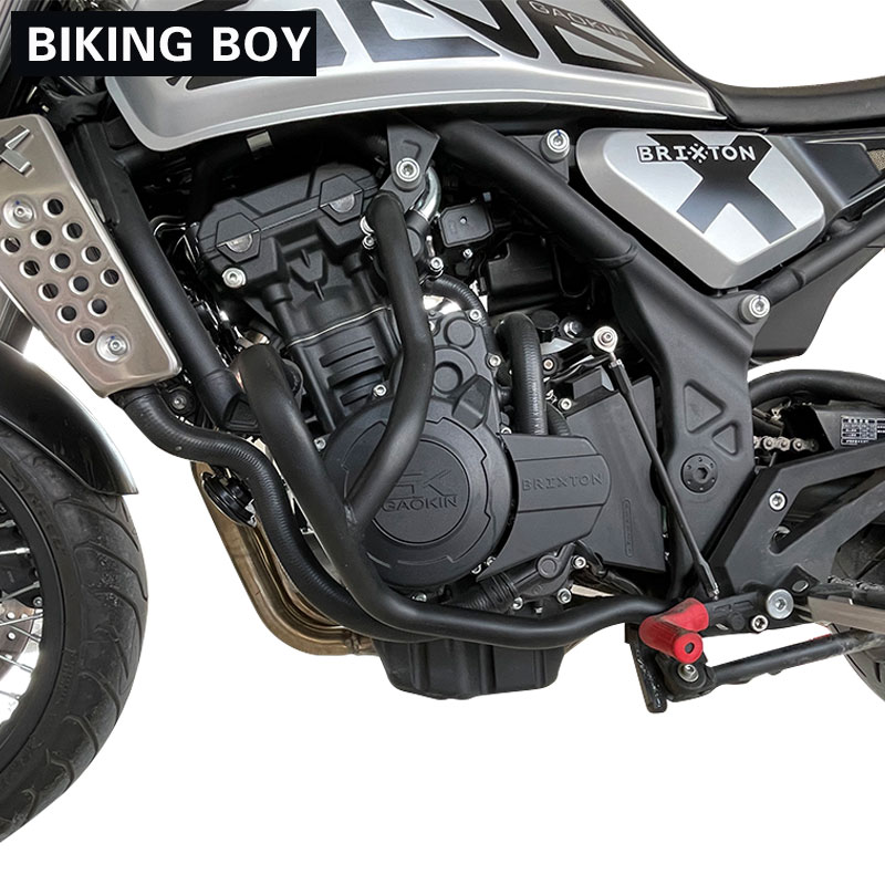 适配高金GK500保险杠摩托车防摔杠水箱护网发动机前护杠改装配件
